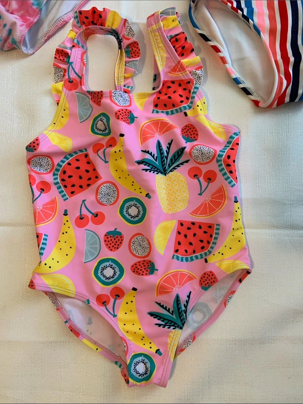 Swimsuit Cat & Jack Pink Fruit Print One-Piece Swimsuit